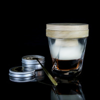 Oferta Especial: Kit Ahumador de Cócteles de Madera Jianxin LH-23 con Piedras de Hielo para Whisky, Caja de Madera, Infusor de Ahumado para Whisky, Accesorios de Bar >5