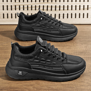 Chaussures décontractées solides et tendance, style aviateur, <span class=keywords><strong>en</strong></span> <span class=keywords><strong>cuir</strong></span> synthétique respirant, fermeture élastique, chaussures légères pour hommes - Product Image 2