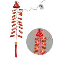 Individuelles Logo Großhandel LED Weihnachtsbaum Elektronische Feuerwerkslichterkette Hängedekoration für Weihnachtsfeier Heimdekoration