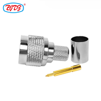 Connecteur coaxial RF de type N mâle à sertir pour câbles RG213, RG214, LMR400, RG8, 7DFB, H1000 – Vente en gros directe usine