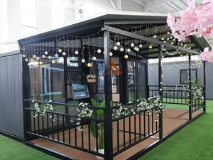 Honduras a basso costo prefabbricato estensibile rimovibile modulare contenitore di vetro case moderne finestre di vetro Europe Entreprise De <span class=keywords><strong>Mr</strong></span> Bean - Product Image 2