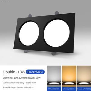 Foco de tres cabezales de doble cabezal LED Fundición a presión Downlight de aluminio Foco de mazorca integrado Foco cuadrado - Product Image 1