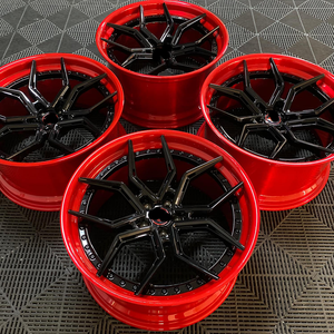 ล้อฟอร์จ XINLAI แบบสั่งทำพิเศษ สีแดง ขอบลึก 2 ชิ้น ขนาด 18-22 นิ้ว 5x112 5x120 สำหรับการประกอบชุดแต่งสมรรถนะสูงแบบขอบลึก - Product Image 3