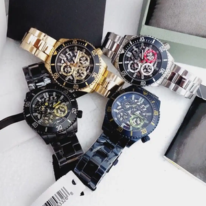 도매 SATSIY GW0488G1 남성 비즈니스 스포츠 시계 블랙 스켈레톤 포인터 다기능 크로노그래프 광택 스테인리스 스틸 - Product Image 2