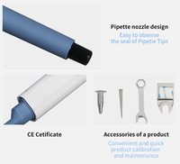 Micropipettes en plastique réglables multicanal à volume réglable IKEME Lab Medical Pipetteur Micropipette Embouts de micropipettes en plastique réglables