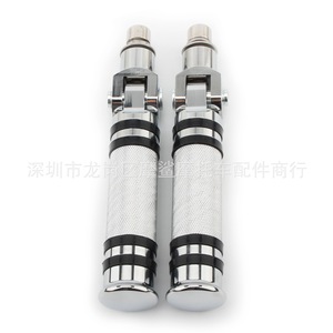 Pédales pliantes pour moto Moshark en alliage d'aluminium CNC 10 mm, pièces de modification électro-plaquées noires - Product Image 4