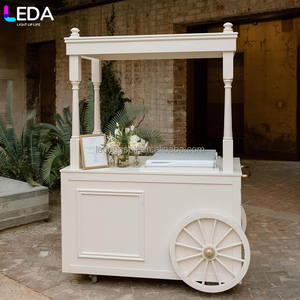 Carrito de Exhibición de Dulces y Flores para Decoración de Eventos Modernos, Carrito de Dulces con Ruedas, Gran Venta LEDA - Product Image 1
