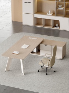 โต๊ะทำงานผู้บริหาร/ซีอีโอ ดีไซน์ทันสมัย หรูหรา ทนทาน เป็นมิตรกับสิ่งแวดล้อม ผลิตจากไม้ สำหรับใช้งานเชิงพาณิชย์ - ผลิตที่กวางตุ้ง ต้องประกอบเอง - Product Image 6