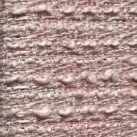 Tissu en tweed teint en fil de haute qualité, mélange laine et polyester, pour vêtements, collection 2026