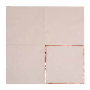 Gold-<b>edged</b> <b>square</b> napkins, high-end disposable paper towels for hotels, restaurants, celebrations, and anniversaries. Wholesale. - Product Image 5