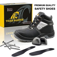 Chaussures de sécurité industrielles Tiger Master CE S3 vérifiées pour hommes, avec embout en acier, anti-perforation, antistatiques, résistantes à l'eau, antidérapantes et anti-huile
