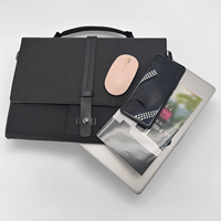 Oybp-614 personnalisé nouveau design 13 14 16 pouces sac à main pour ordinateur portable professionnel mallette en papier kraft lavé sac d'ordinateur portable pour homme