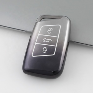 Funda Protectora para Llave de Coche de TPU Suave, Funda Personalizada con Degradado para Llave de <span class=keywords><strong>VW</strong></span> 2020-2023 Volkswagen Jetta Tiguan Atlas Arteon - Product Image 4