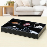 Vente en gros Table personnalisée Bureau à domicile Accessoires de service Organisateur Valet Plateaux Plateau de rangement pour hommes
