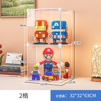 Nouvellement conçu Transparent acrylique carré stockage présentoirs modèle jouet présentoir anti-poussière boîte aveugle