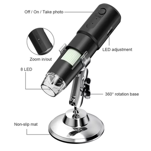 Microscope numérique sans fil portable Caméra d'inspection HD USB Grossissement 50x-1000x <span class=keywords><strong>avec</strong></span> support Compatible <span class=keywords><strong>avec</strong></span> <span class=keywords><strong>iPhone</strong></span> iPad - Product Image 3