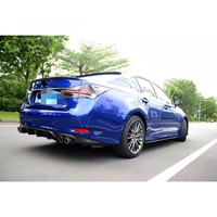 Difusor Trasero de Fibra de Carbono Estilo Plata para Lexus GS200T GS250 GS300 GS350 GS45H 2012-2021, Compatible con Modelos 2012-2021