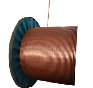 <span class=keywords><strong>Alambre</strong></span> de Cobre Rojo de Alta Pureza 99.99%, 0.05-0.1mm, <span class=keywords><strong>Alambre</strong></span> Plano Rectangular Esmaltado, Conductividad Térmica YMY HS221, Uso Industrial - Product Image 1