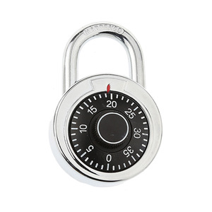 Round Combination Padlock Zinc Alloy 50mm Single Lever Locking Home Outdoor Use - Product Image 3