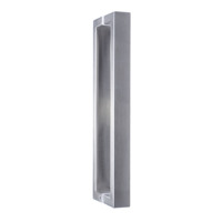 Poignée de tirage double face en acier inoxydable SUS304 pour porte de bureau, tube carré, pour porte en verre et porte en bois, installation facile