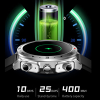 SENBONO T95 Montre Connectée en Acier Inoxydable IP67, Lecteur de Musique Bluetooth, Réception d'Appels, Écouteurs TWS, Écran 1,52'', Autonomie 5-10 Jours, Suivi du Sommeil