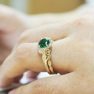 Anello di coppia in stile palazzo vintage, gioiello da donna di lusso leggero, accessorio elegante, regalo. - Product Image 3