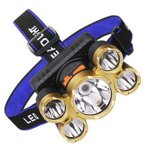 Linterna Frontal LED Recargable de Aleación de Aluminio con 5 LED de Luz Fuerte para Pesca y Caza al Aire Libre - Product Image 2