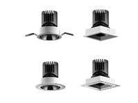 Plafonnier LED COB UGR17 encastré profond anti-éblouissement 12W, en aluminium, à intensité variable, pour hôtel, bureau, éclairage commercial