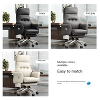 bureau ergonomique avec chaise d'ordinateur de travail ergonomique en maille pivotante en cuir pour salle de réunion