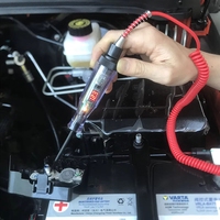 Testeur de circuit de tension numérique 6V 12V 24V pour voiture et camion, avec sonde longue et ampoule, outils de diagnostic automobile, réparation auto