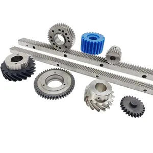 Nylon Stainless Metal Steel Plastic Helical Spur Rack Pinion Gears Set M1 M1.5 M2 M2.5 M3 M4 M5 M6 M7 M8