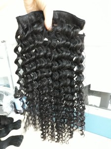 VC Hair 100% Virgin Cutticle Aligned Máquina de extensión de cabello vietnamita Trama doble Rubio ondulado profundo para paquetes rectos de color - Product Image 4