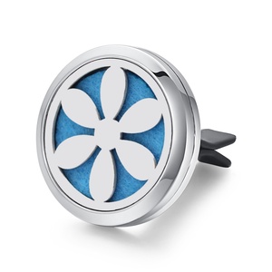 Personalized Free Sample Stainless Steel Air Freshener Perfume Aromatherapy Essential Oil <b>Car</b> Diffuser <b>Clip</b> - Product Image 4