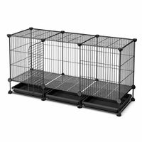 Poulailler en fil de fer durable, respirant, facile à assembler, avec nettoyage automatique du fumier, pour poulets, canards, pigeons, lapins, balcon
