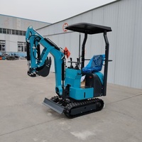 Mini-excavatrice Catapiller de fabrication chinoise, 1 tonne, mobile, multi-usages, en vente