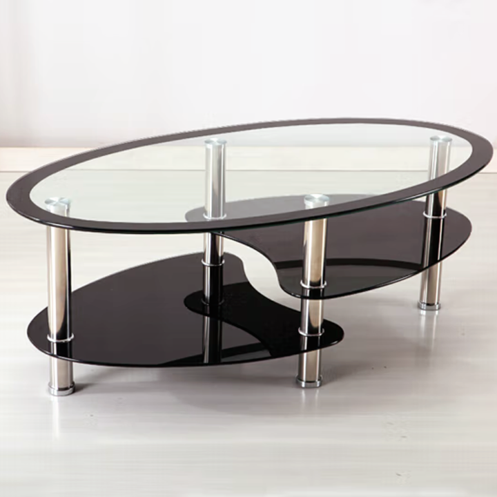 円形楕円ガラステーブル 特注品