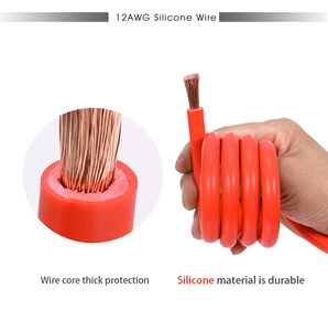Enchufe de encendedor de cigarrillos SAE 12V/24V a cable de extensión de adaptador de liberación rápida SAE con fusible de 15A y luz LED - Product Image 2