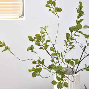 B1218 Foglie di Acero Rosse Artificiali in Seta, Disponibili in Tre Lunghezze, Decorazione per la Casa, Nuova Collezione - Product Image 5
