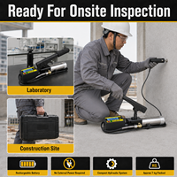 Medidor de Adhesión Hidráulico Portátil Recargable Digital de 10KN para Control de Calidad de Pintura, Concreto y Azulejos