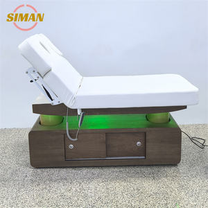 Table de <span class=keywords><strong>massage</strong></span> électrique portable réglable à <span class=keywords><strong>4</strong></span> moteurs Siman Cosmetics, lit de beauté avec lumière LED à sept couleurs pour <span class=keywords><strong>salon</strong></span> de beauté et <span class=keywords><strong>salon</strong></span> de coiffure - Product Image 6