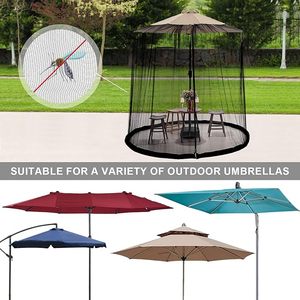 Vendita diretta della fabbrica piscina all'aperto balcone all'ingrosso può essere personalizzato stampato LOGO ombrelloni Patio ombrelloni con zanzariere - Product Image 6