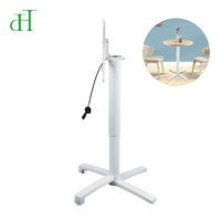 Colonne de levage pneumatique professionnelle en métal pour base de table de salle à manger commerciale, piétement à ressort à gaz