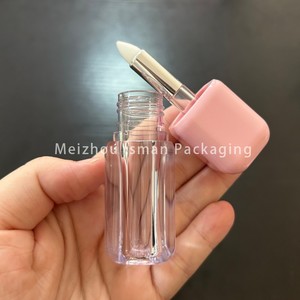ISMAN Tube carré 4ml pour <span class=keywords><strong>gloss</strong></span> à lèvres avec grand pinceau applicateur en aluminium, tube vide rose, logo personnalisé blanc, pour huile à lèvres, fond de teint et correcteur - Product Image 6