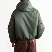 Blouson Aviateur Premium Hiver Homme Tricoté Coupe-Vent Écologique Haute Qualité Sur Mesure Vente en Gros Service OEM 2026
