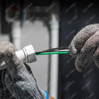JZD UL83-Cable eléctrico trenzado/sólido Awg, cable eléctrico de construcción resistente al agua de 600V, funda de nailon de cobre trenzado/sólido, THHN/T90