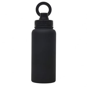 Bouteille d'eau isotherme en acier inoxydable écologique pour usage extérieur avec support magnétique pour téléphone intégré et poignée - Product Image 6