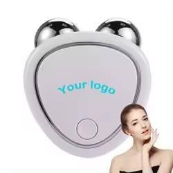 Rodillo eléctrico de masaje antienvejecimiento para tonificación de estiramiento facial con microcorriente y cuidado de la piel Guasha, rodillo de masaje facial antiarrugas - Product Image 3