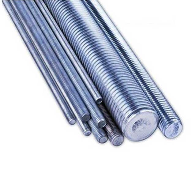 Grade 2 Galvanized Screw Rod 3/8 1/2 5/8 ASME/ASTM Tooth Rod BS Thread 1 Meter Stud Full Thread UNC Thread Rod