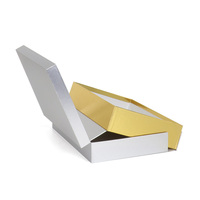 Boîte en carton à couvercle rabattable personnalisée boîte cadeau de levage automatique argentée pour les cosmétiques de soins de la peau