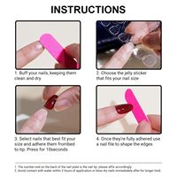 Uñas Postizas Acrílicas Estilo Stiletto Francés, Calidad Profesional y de Salón, Puntas Largas y Formas Cuadradas, Pegamento para Uso en Dedos
